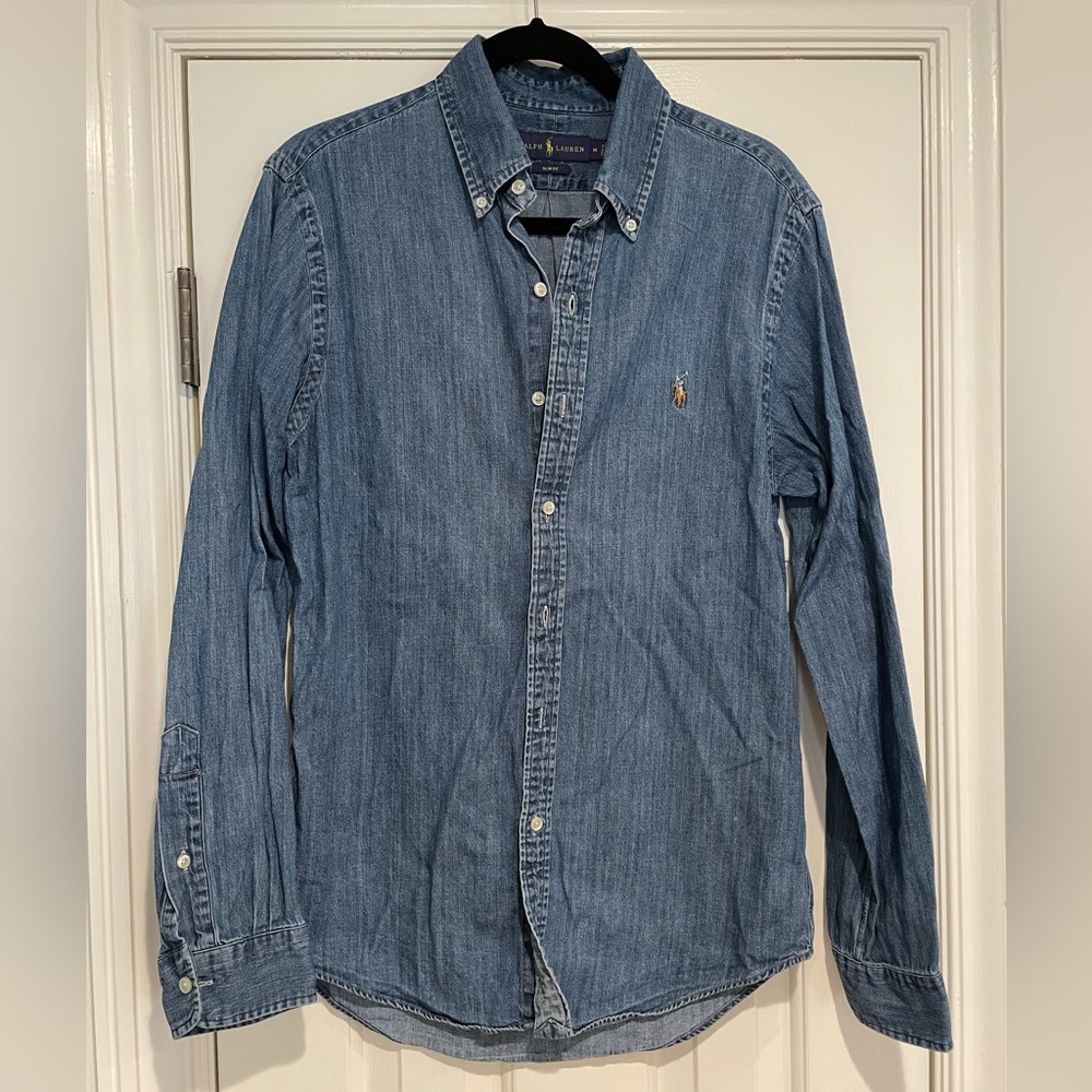 Denim Ralph Lauren Slim Fit Button Up